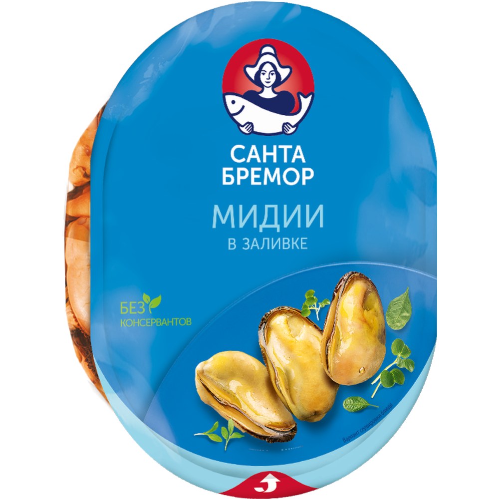 Санта Бремор мясо мидии в заливке 180гр