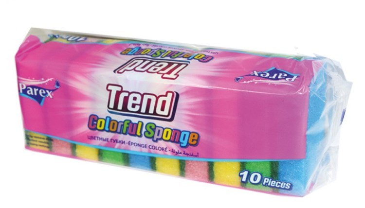Parex Trend разноцветные губки 10шт