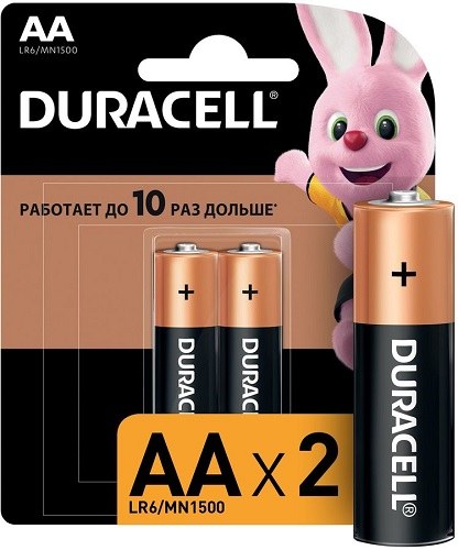 Duracell батарейки AA 2шт
