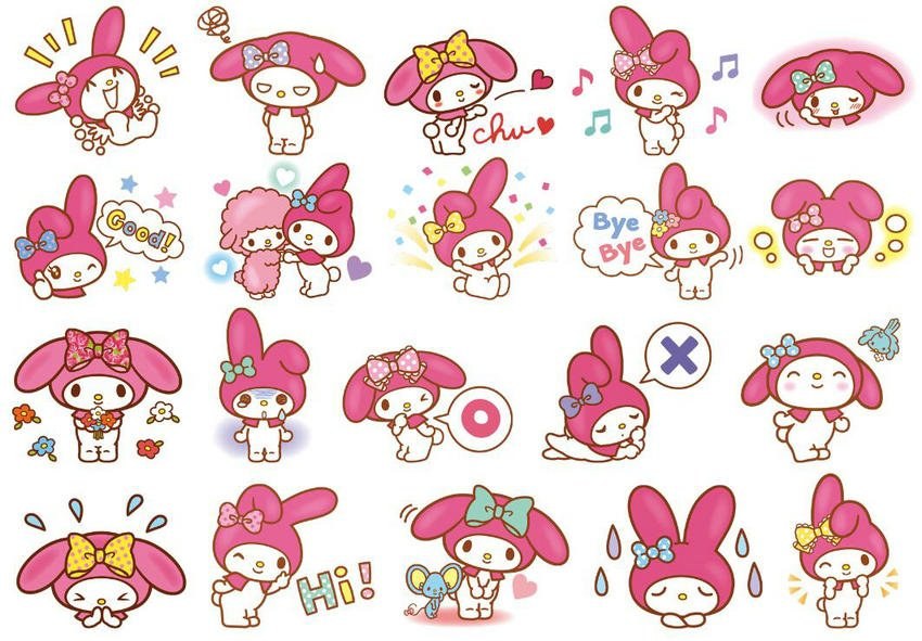 My Melody Вод. стикер XL-STE 301/302 1шт