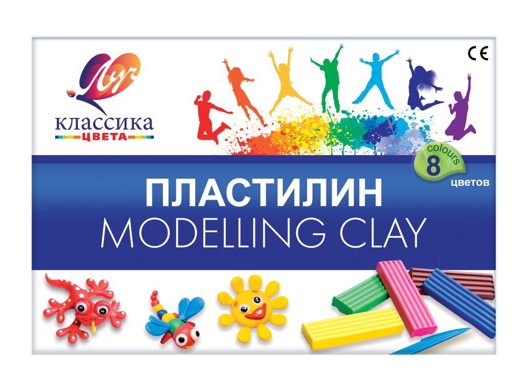 Луч Школа творчества Пластилин 8цв