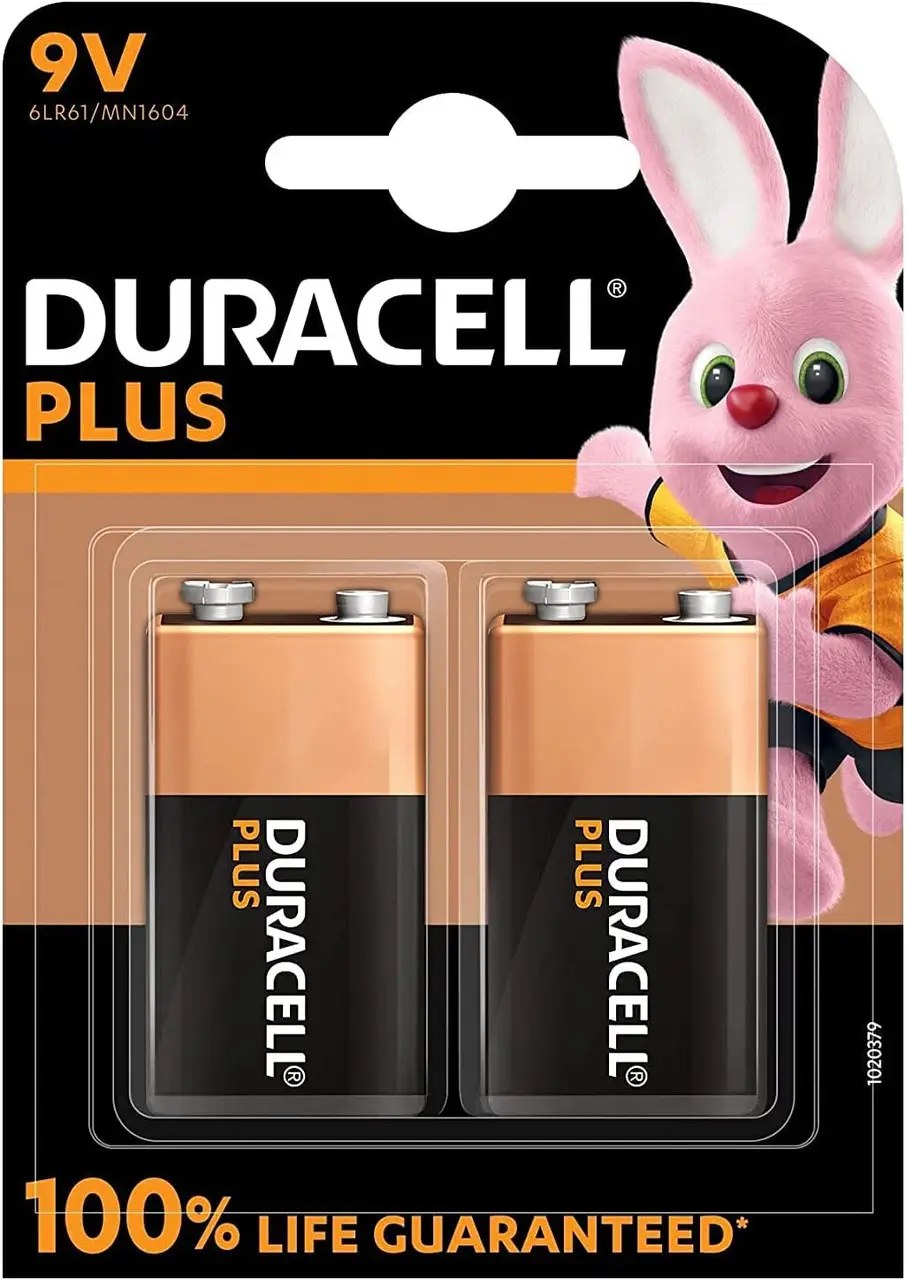 Duracell батарейки 9V 1шт