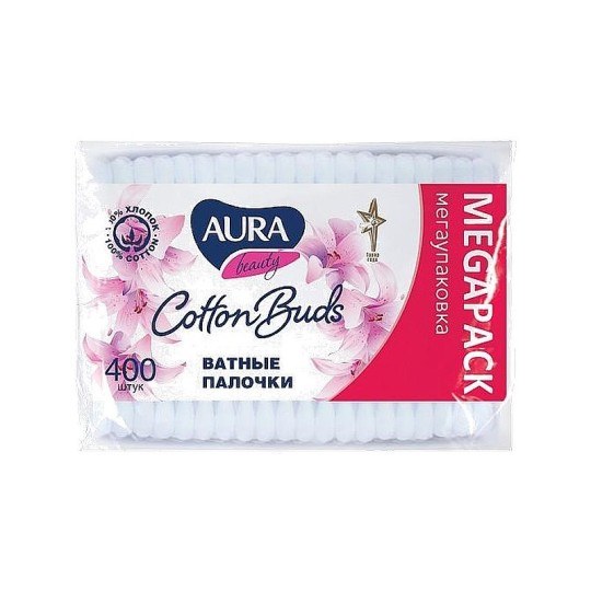 Cotton Buds Ватные Палочки Плен. уп. 400шт