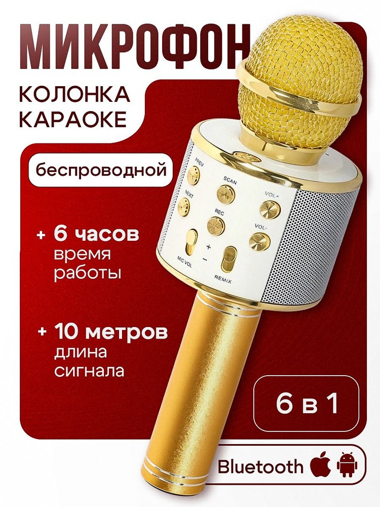 Караоке Колонка микрофон 1689