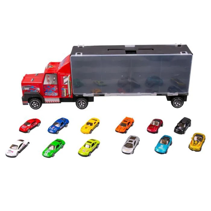 Transport Vehicle трейлер с груз-строй машинками KTP-319