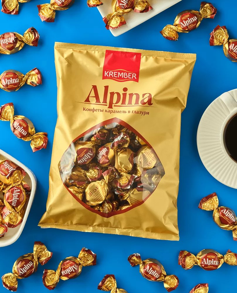 Krember Alpina Карамель в шоколаде 500гр
