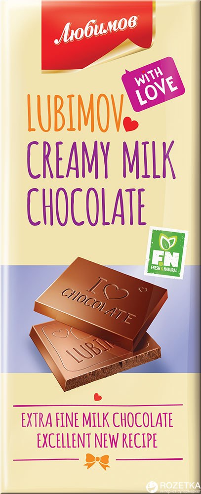 Millenium Любимов молочный шоколад куб кар. 225гр