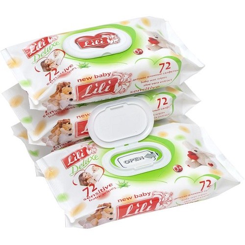 LLao llao Влажные салфетки в ассор. 72шт