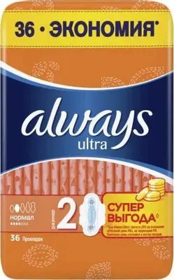 Always Ultra Quatro прокладки 36шт