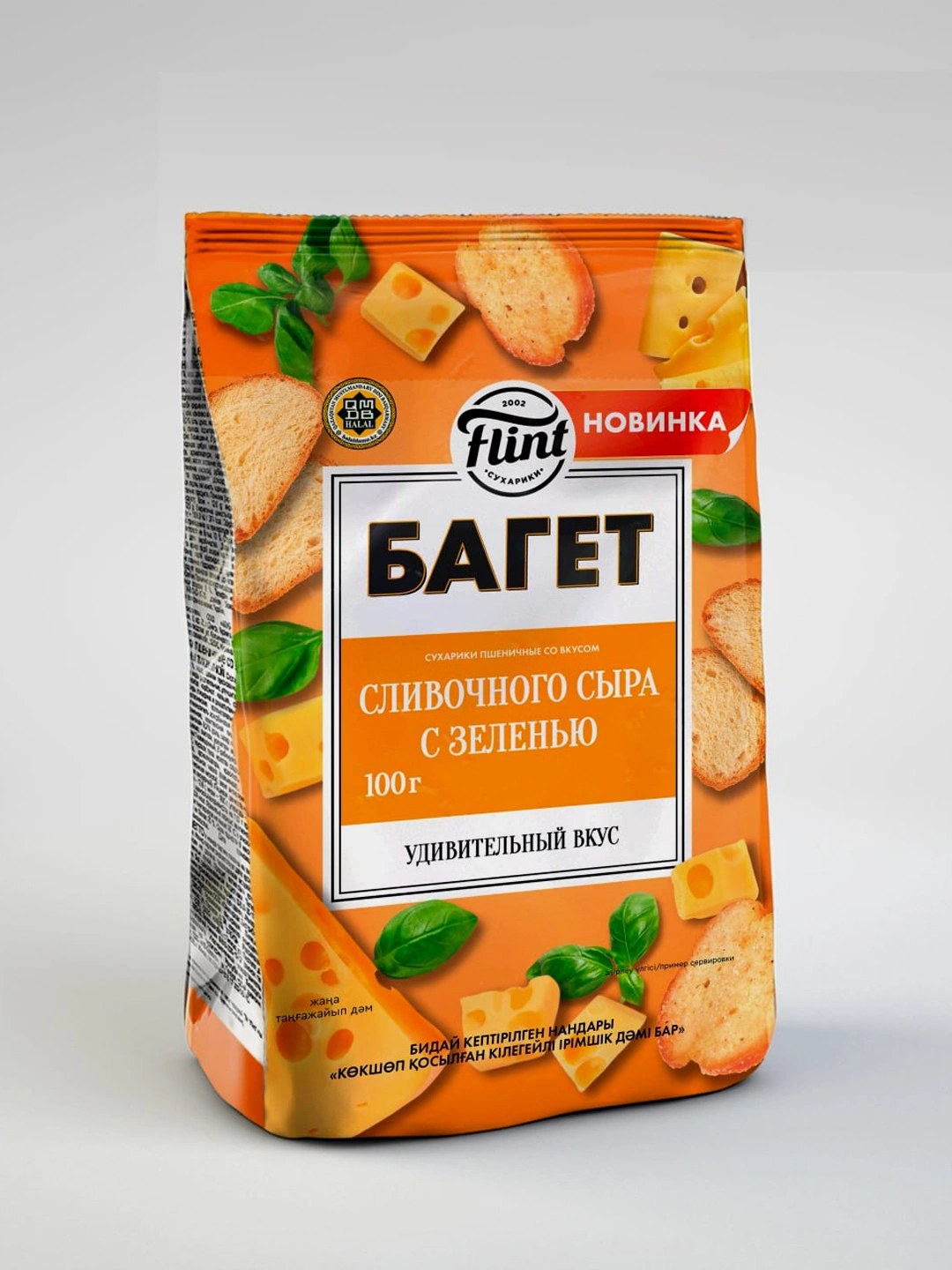 Flint Багет Сухарики в ассор. 100гр
