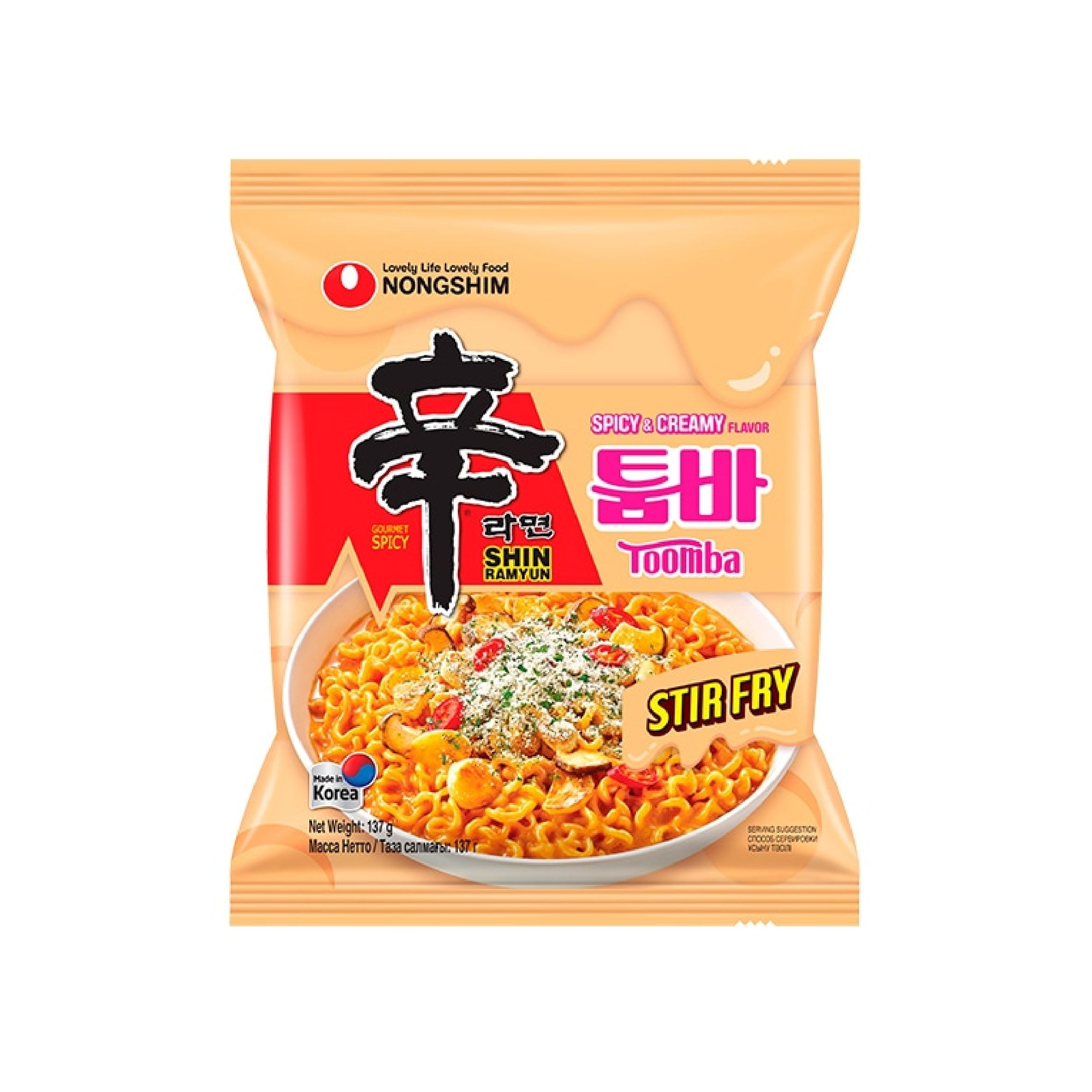 Shin ramyun Toomba, Stir Fry и Cheese ассор. 120гр 131гр 136гр