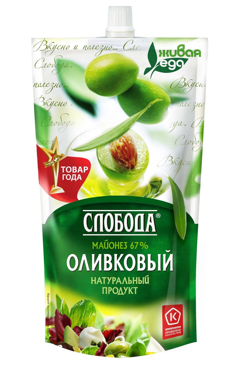 Слобода майонез Оливковый 400мл