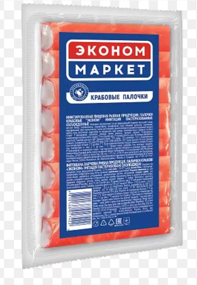 Эконом М. Крабовые палочки в пак. 240гр
