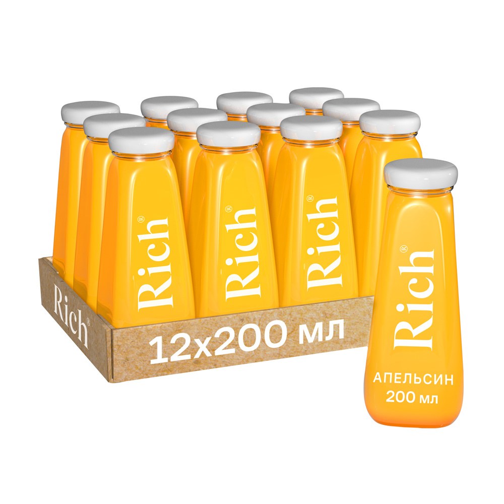 RIch Сок в ассор. ст. бутылка 200 мл