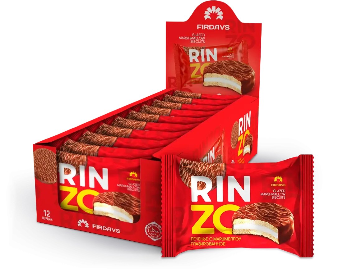 Firdavs Rinzo глаз. печенье Маршмелло коробка 12шт