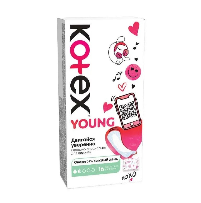 Kotex Young прокладки 16шт
