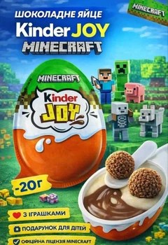 Kinder Joy Minecraft 20гр