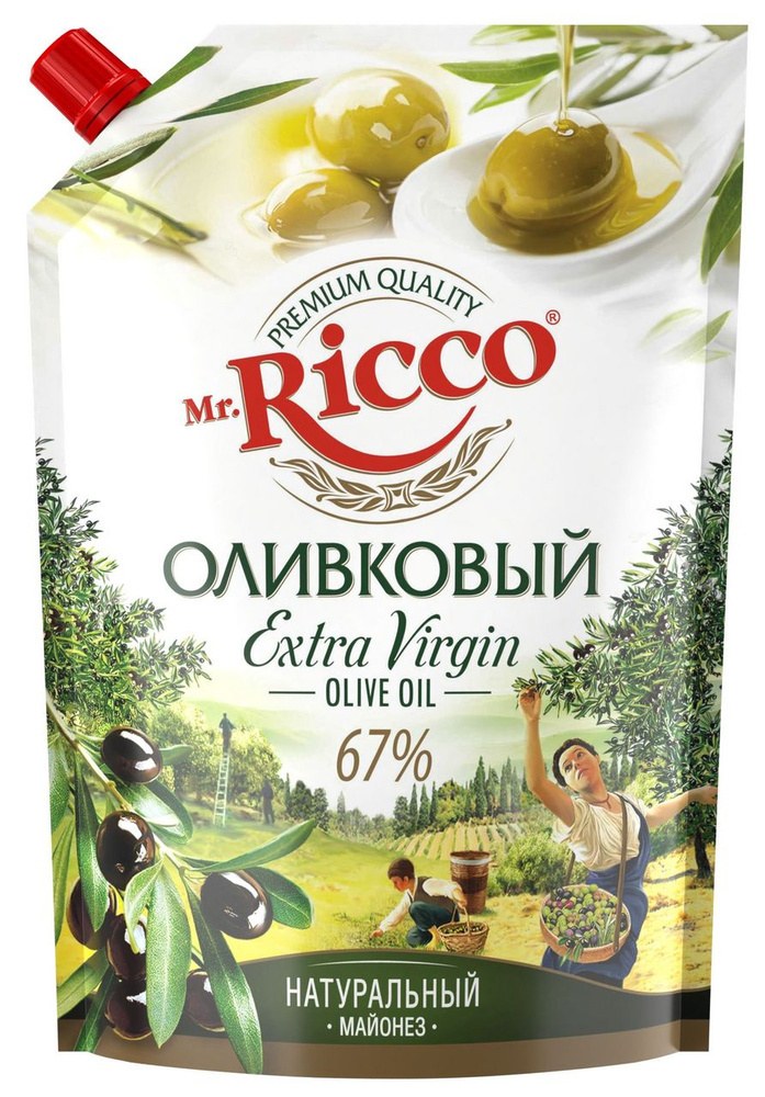 Mr Ricco Майонез Оливковый 67% 800мл