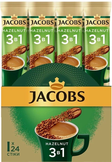 Jacobs 3в1 в ассортименте 15 гр