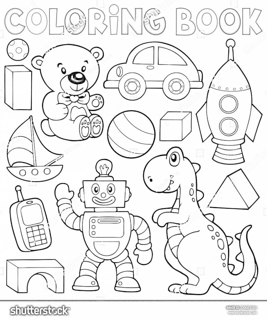 Раскраска coloring book JF-600-2