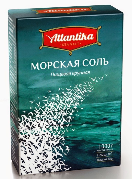 Atlantika Морская соль Кор. 1000гр