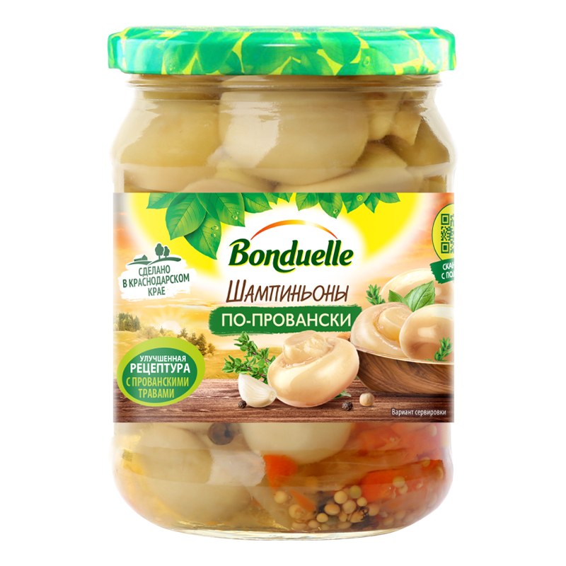 Bonduelle Шампиньоны  по-провански 500гр