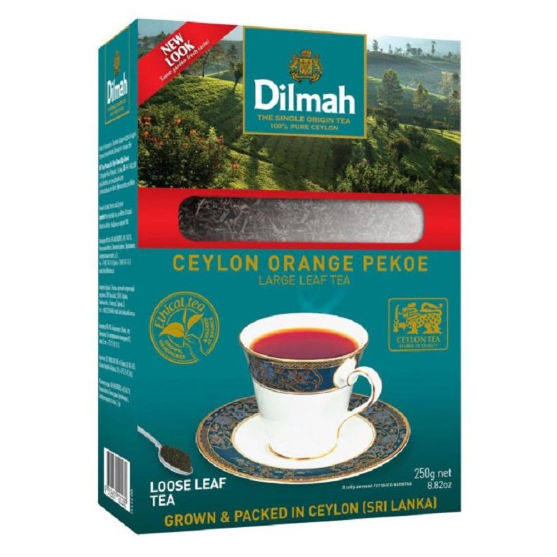 Dilmah Цейлонский Крупнолистый Чай Пекое 250гр