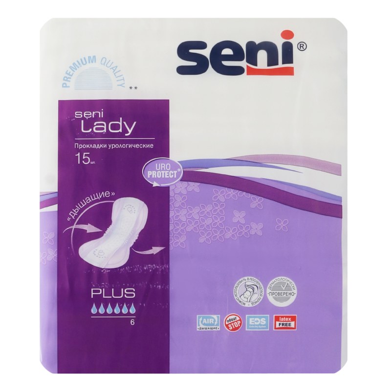 Seni Soft Plus Урологич. Прокладки 15шт