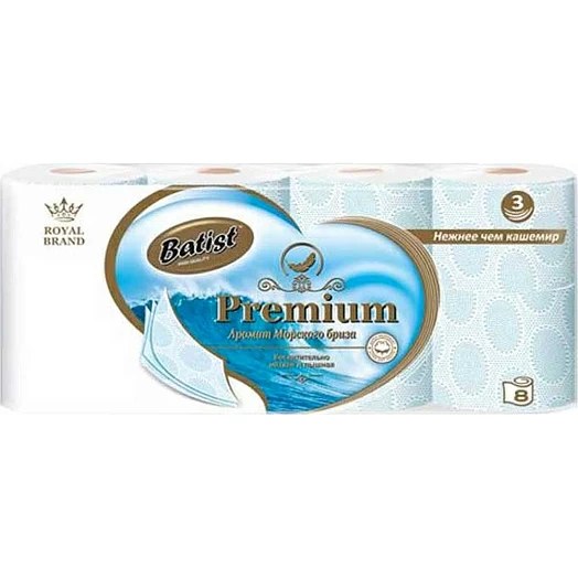 Absolut Premium Туалетная Бумага 3сл 8шт