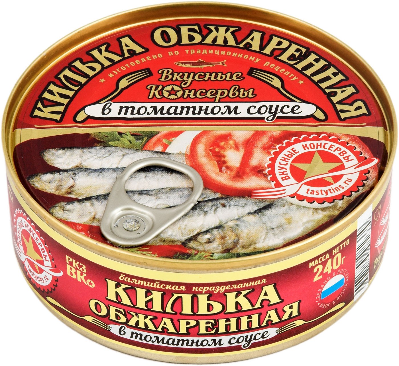 Вкусная Консерва Килька в том. соусе 240гр