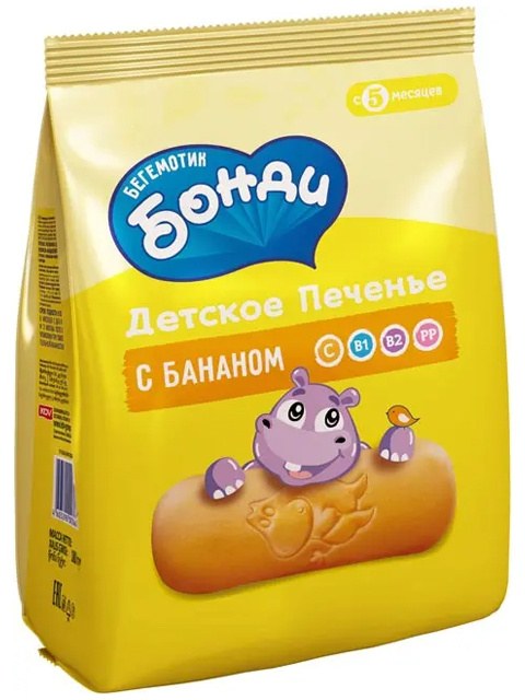 Яшкино Бонди с бананом 180 гр РМР627