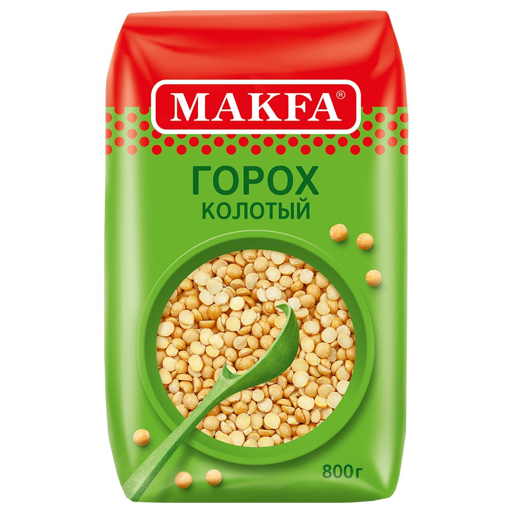 Makfa Крупа Горох Колотый 800гр