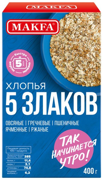 Makfa Хлопья 5 Злаков 400гр