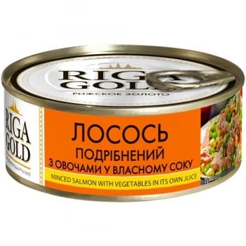 Riga Gold Лосось в Собственом Соку 230гр