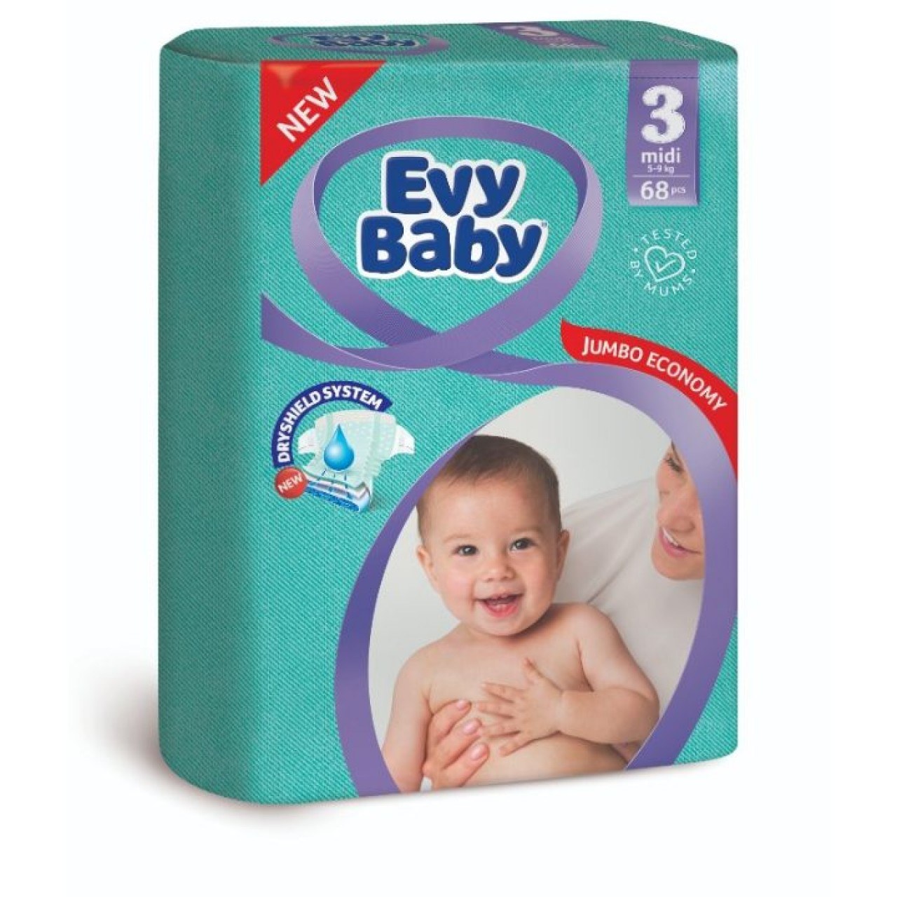 Evy Baby №3 Jumbo 56шт