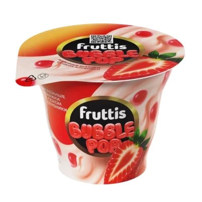 Нежный Fruttis йогурт с шариками 180гр