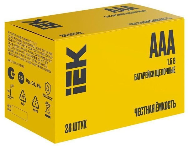 IEK Россия Батарейки AAA 1шт