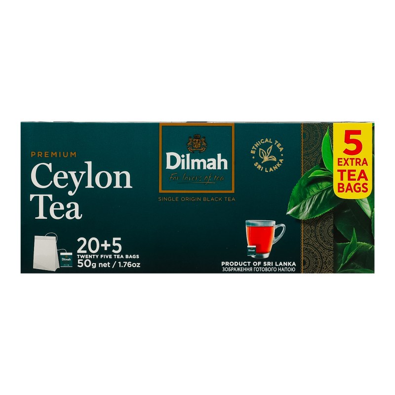 Dilmah Premium Цейлонский чай 2гр 25шт
