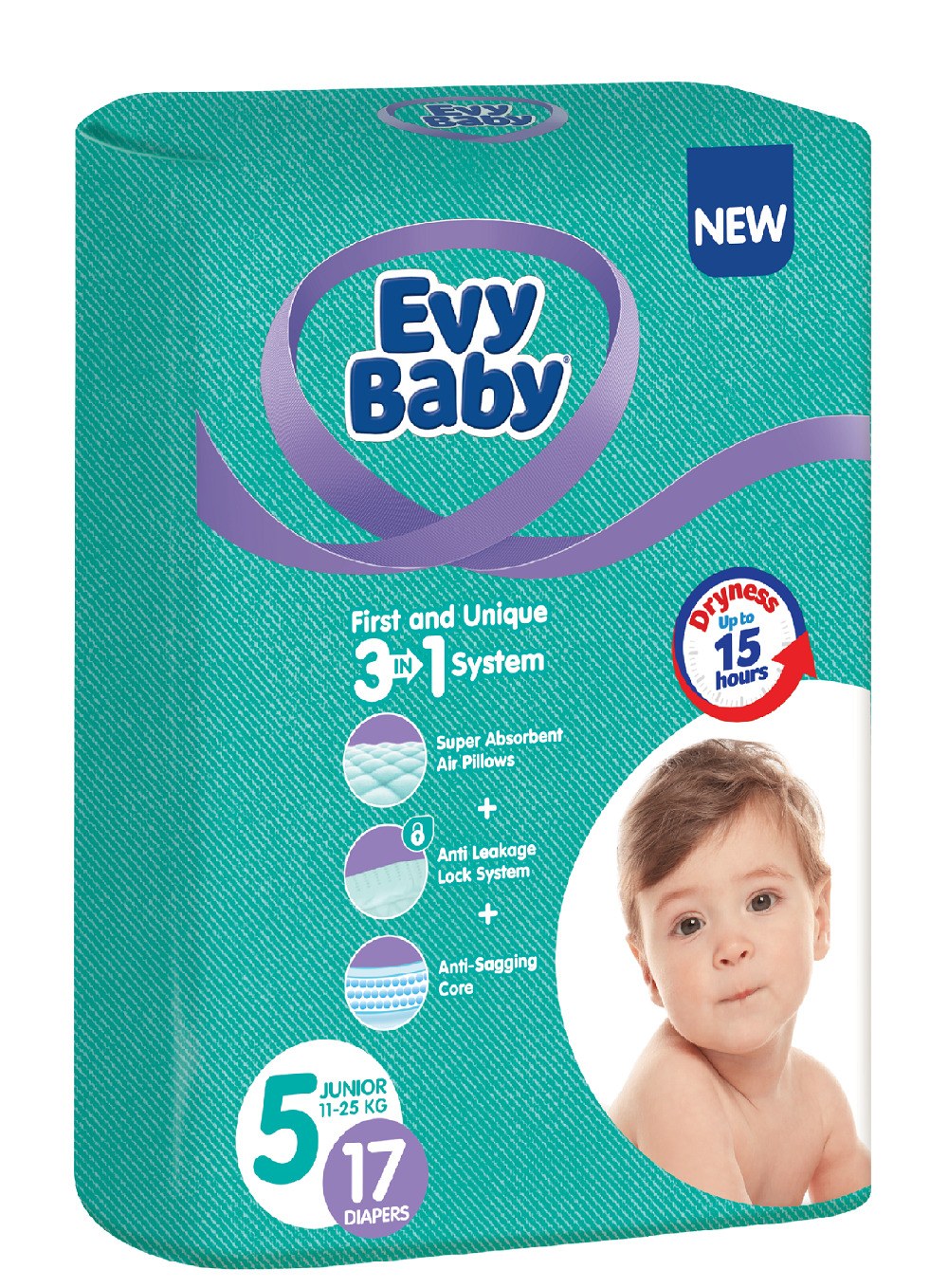 Evy Baby Junior Подгузники №5 15шт
