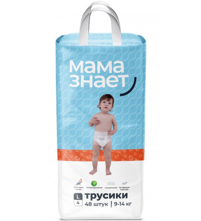 Мама Знает Трусики L 48шт