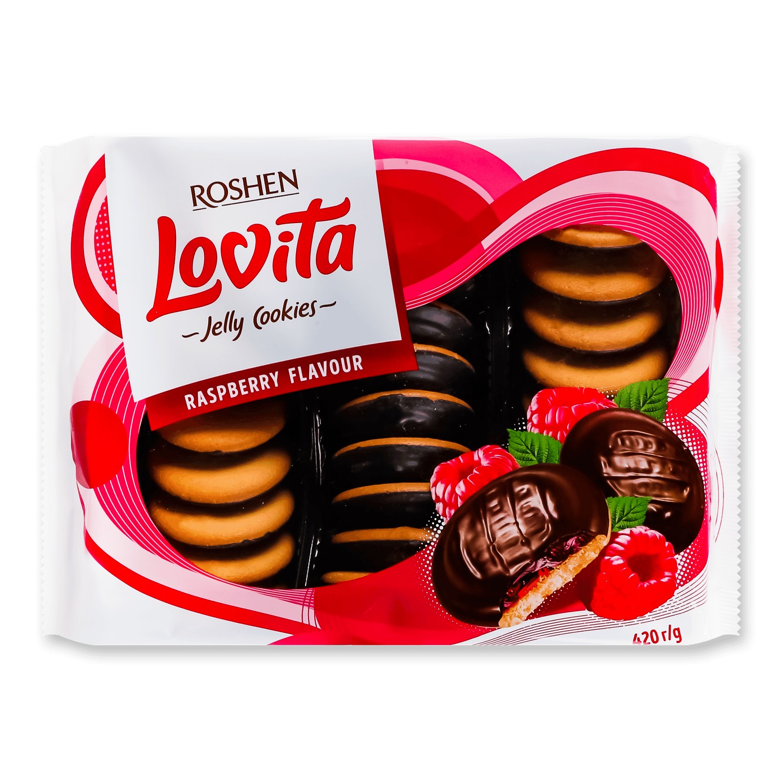 Lovita Jelly Cookies Рошен Печение 420гр
