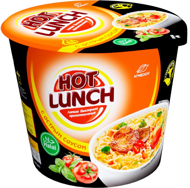 Hot Lunch с соусом в ассор. стакан 90 гр