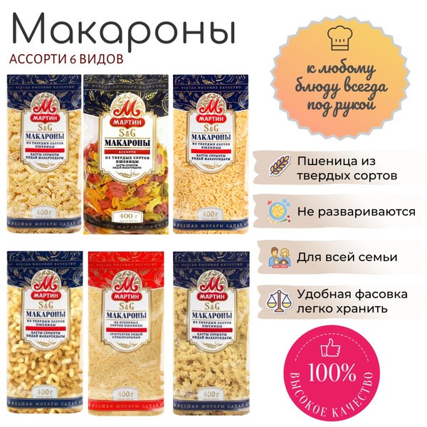 Makiz Buon Gusto макароны в ассор. 300/400/500гр
