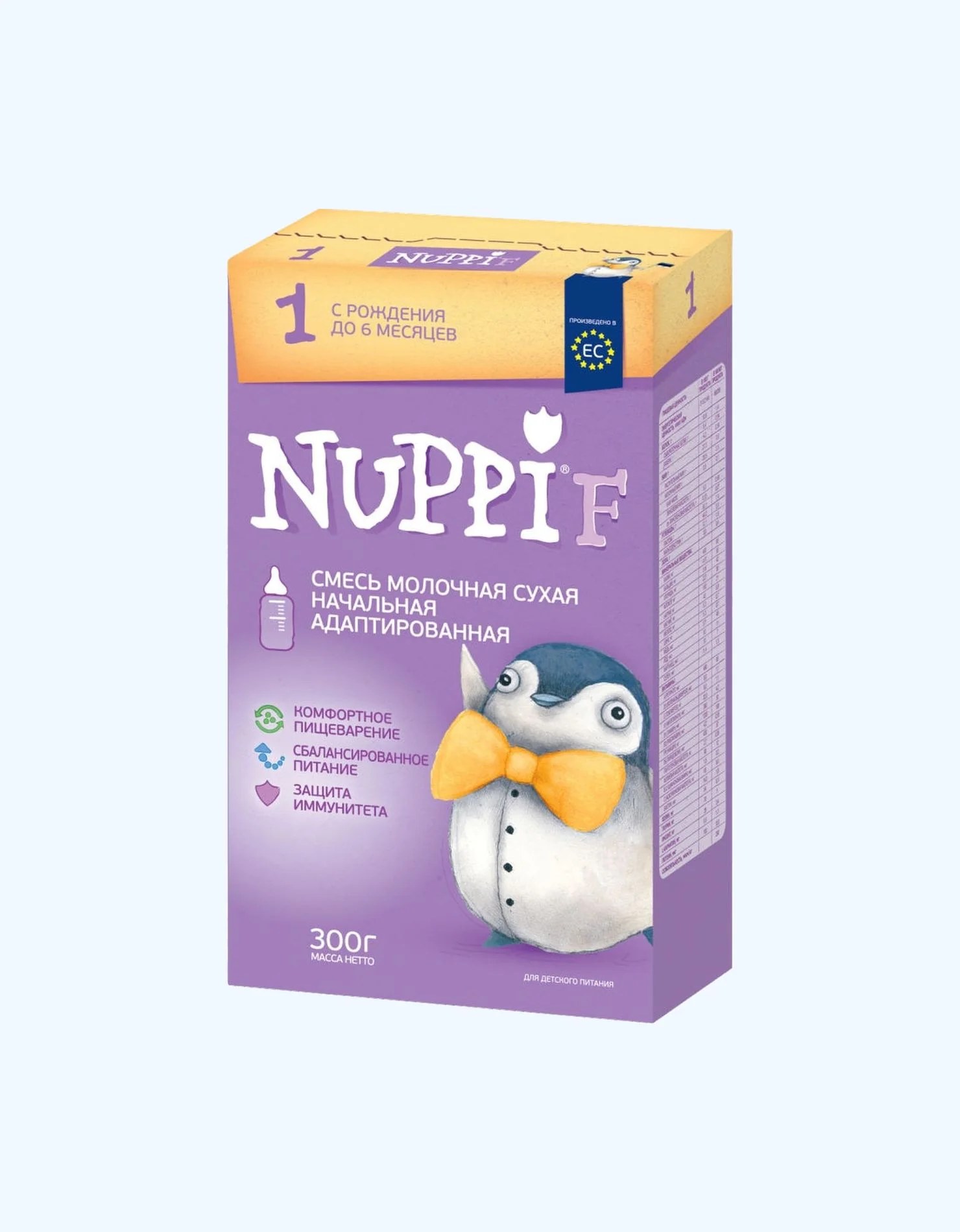 Nuppi F 1 смесь молочная до 6 мес. 1050гр
