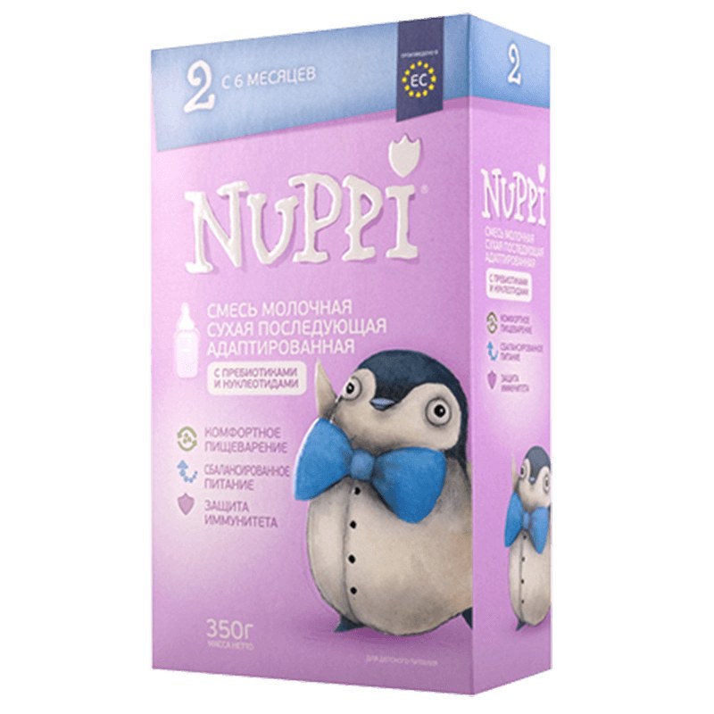 Nuppi F 2 смесь молочная с 6 мес. 1050гр