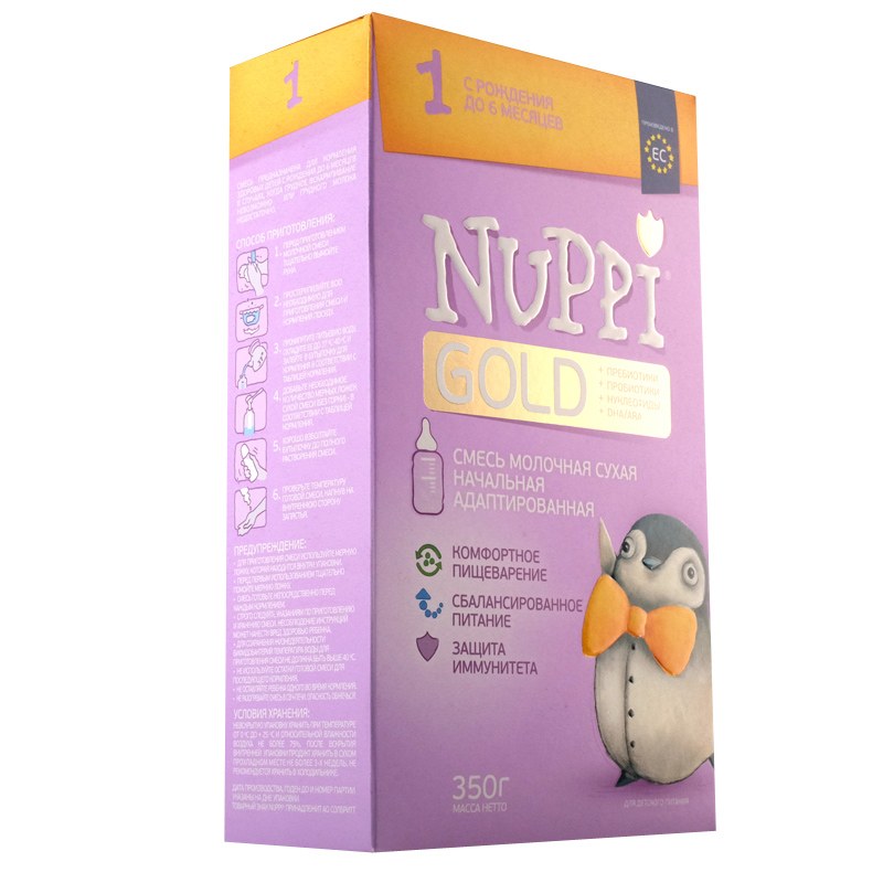 Nuppi Gold 1 смесь молочная до 6 мес. 600гр