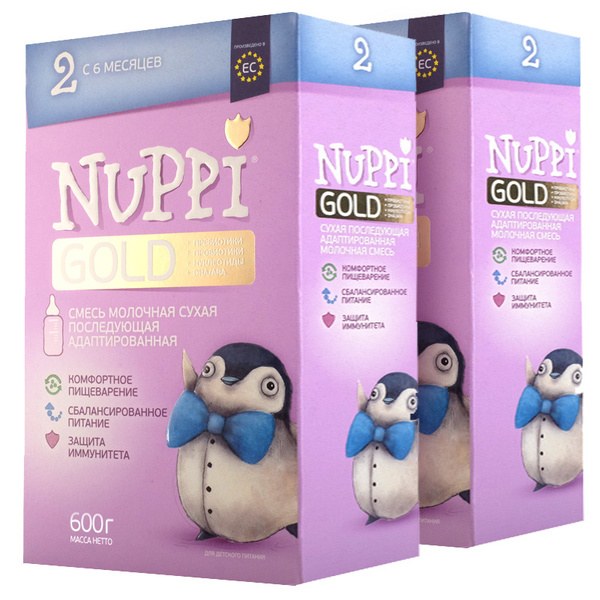 Nuppi Gold 2 смесь молочная с 6 мес. 600гр