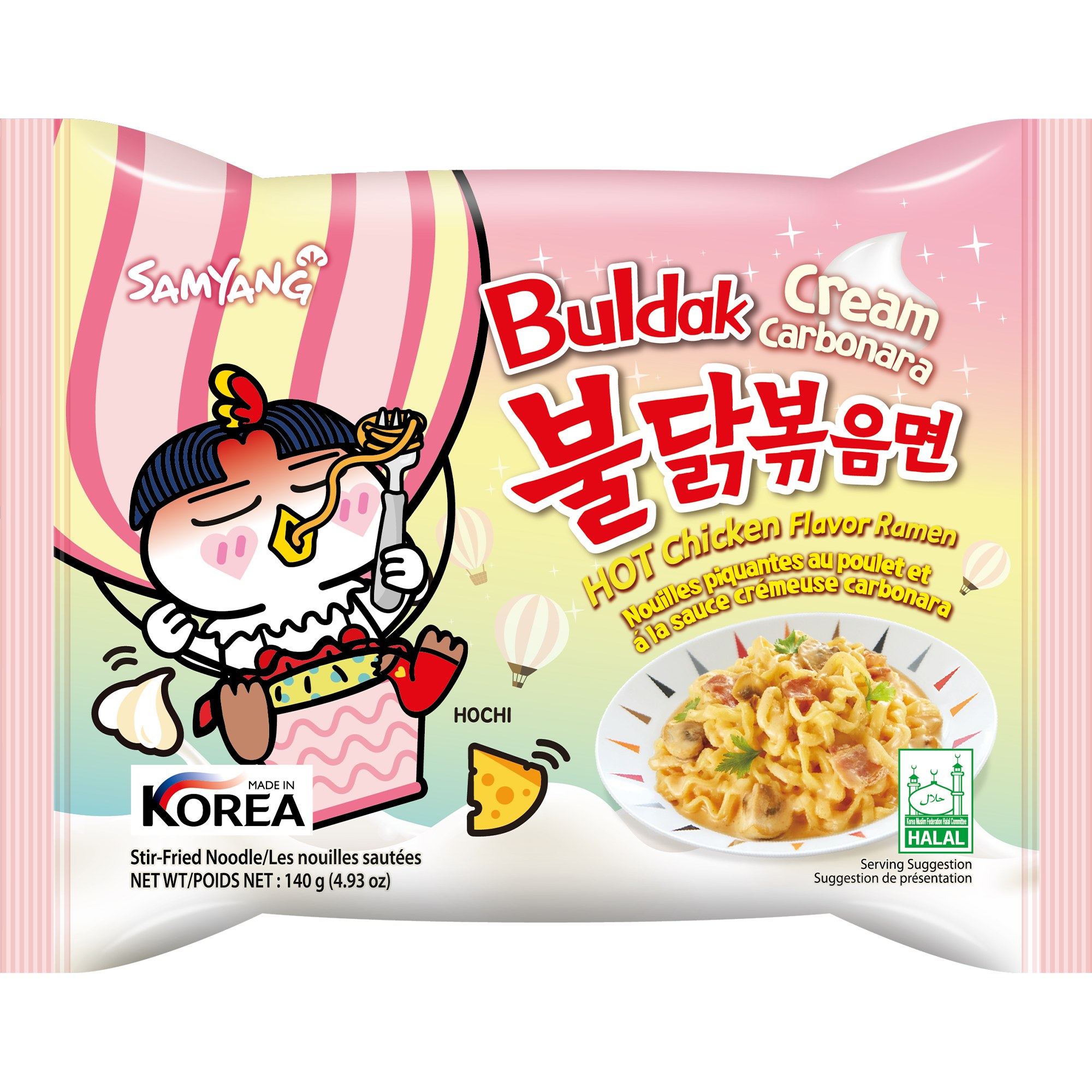 Buldok Hot Carbonara cream ramen 140гр