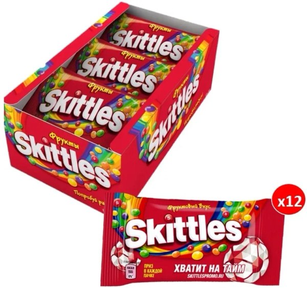 Skittles в ассор. 38гр