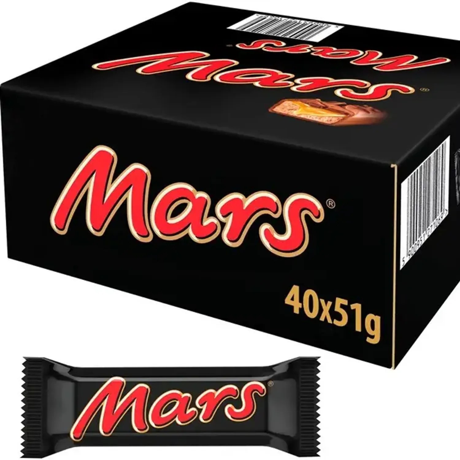 Mars стандарт шоколадный батончик 51гр